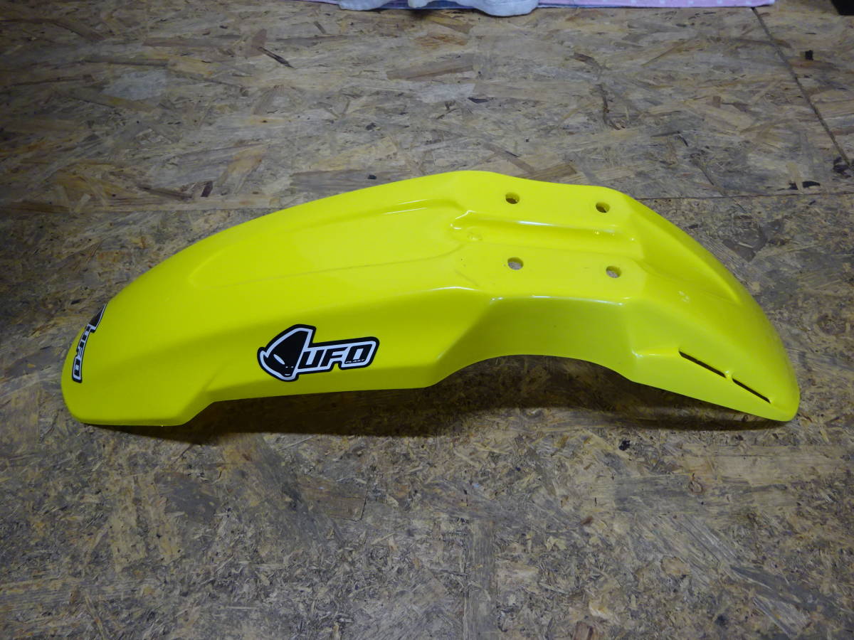 ☆スズキ DR-Z400SM 型式SK44A UFO フロントフェンダー ゼッケン