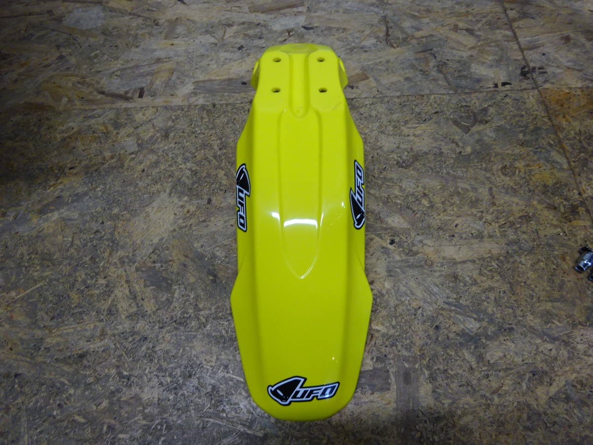 ☆スズキ DR-Z400SM 型式SK44A UFO フロントフェンダー ゼッケン
