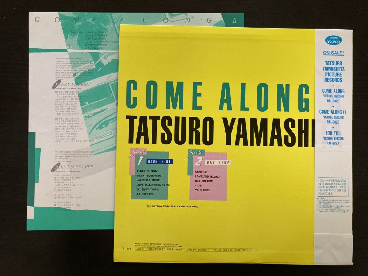 ALONG Ⅱ 帯付きピクチャーレコード 極美盤山下達郎⁄COME 限定 山下達郎