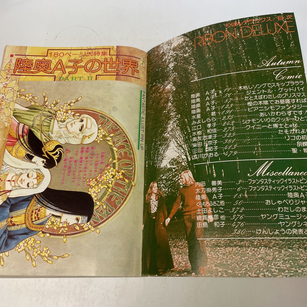 220411♪R06♪送料無料☆りぼんデラックス 昭和51年夏の号・52年秋の号