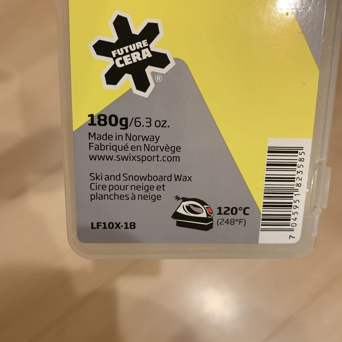 未使用 SWIX LF10 WAX フッ素入り 180g スウィックス スキーワックス