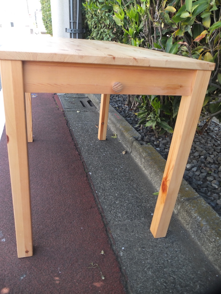 ③無印良品 廃盤 パイン材 デスク100cm 美再仕上げ品　引き出し2杯 デスク・キャビネット・ワゴン 通販 | 無印良品