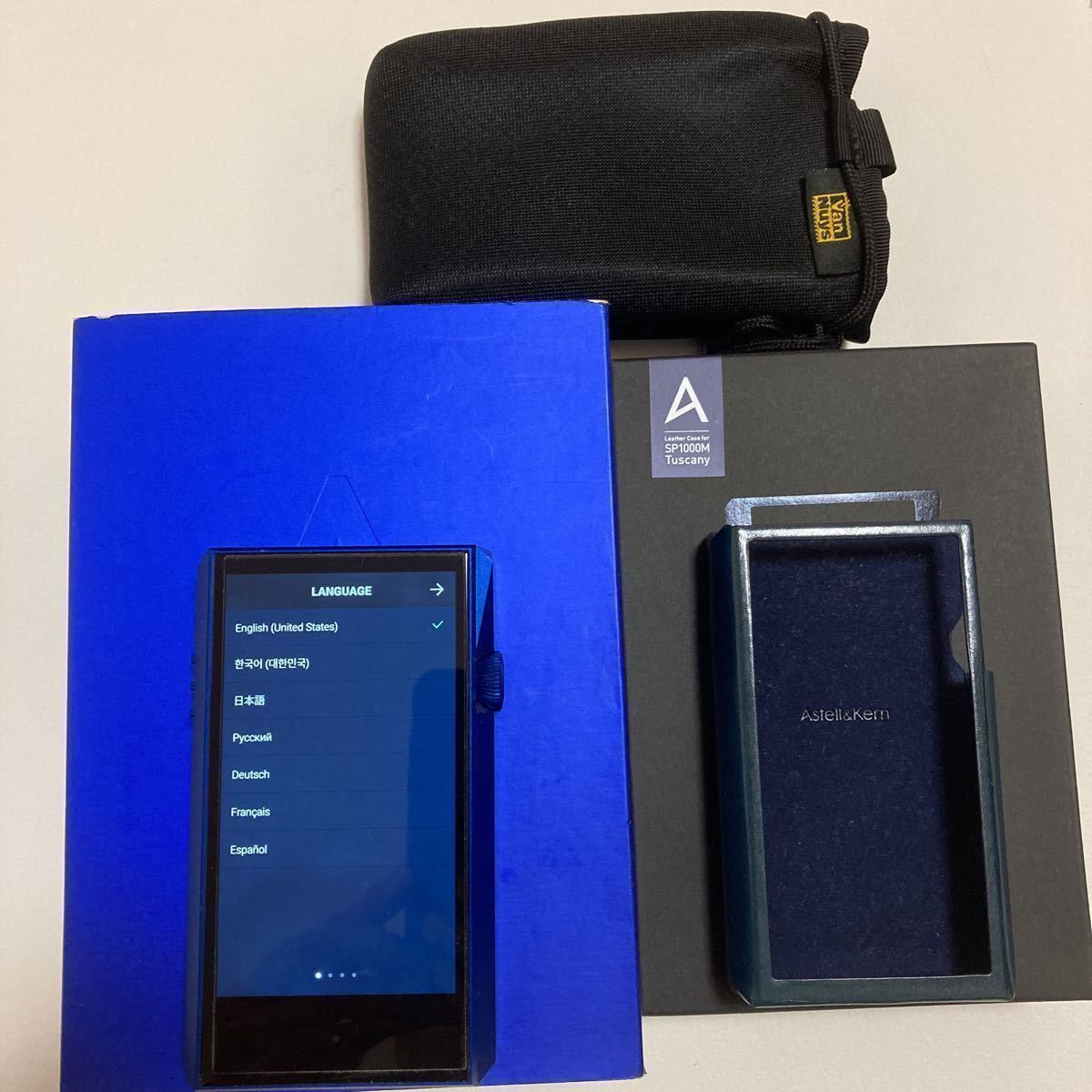 SP1000M ， 別売り純正レザーケース，バンナイズSP1000M用ソフトケース付き