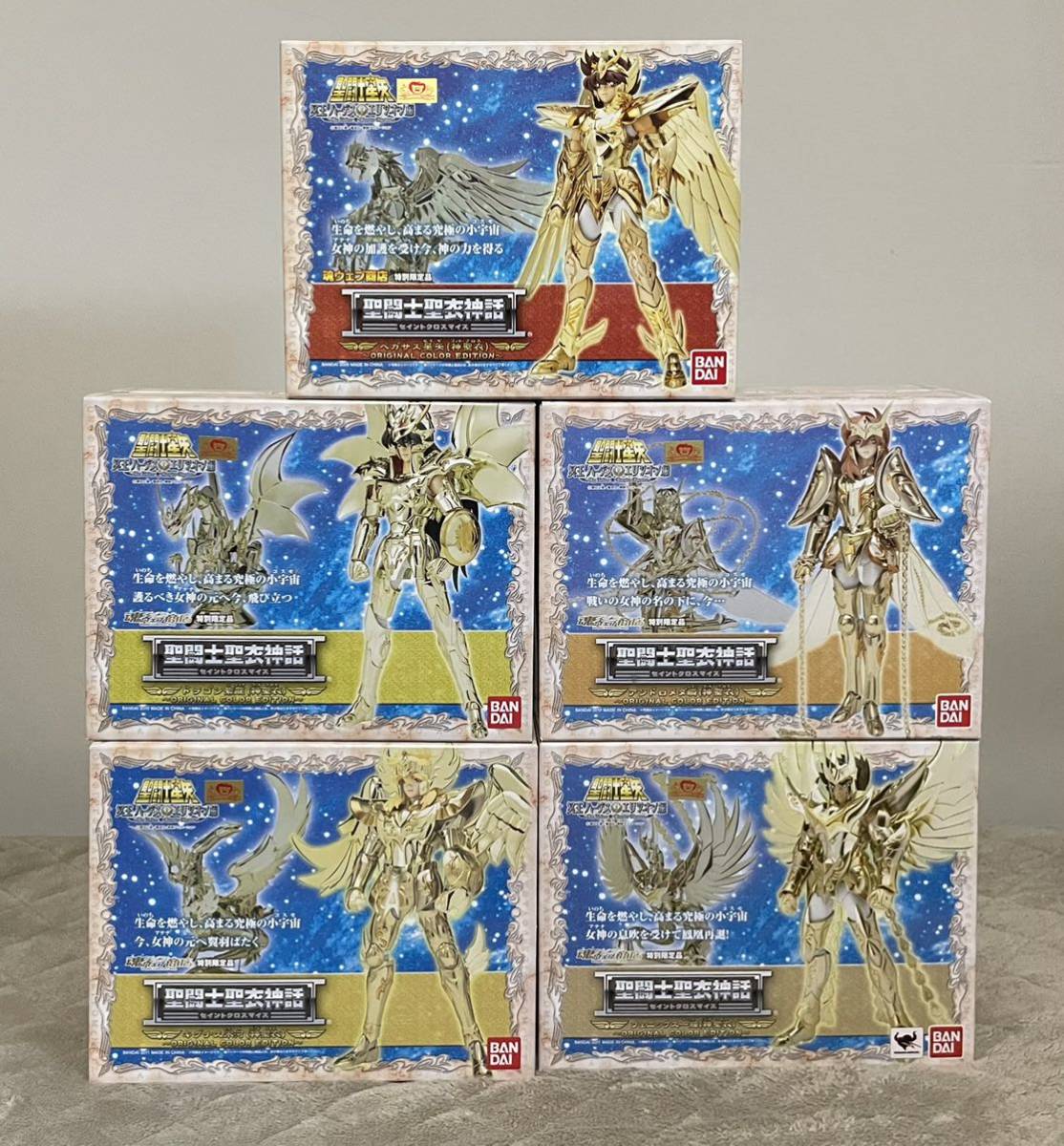 聖闘士聖衣神話 青銅聖闘士 神聖衣 -ORIGINAL COLOR EDITION- 5体