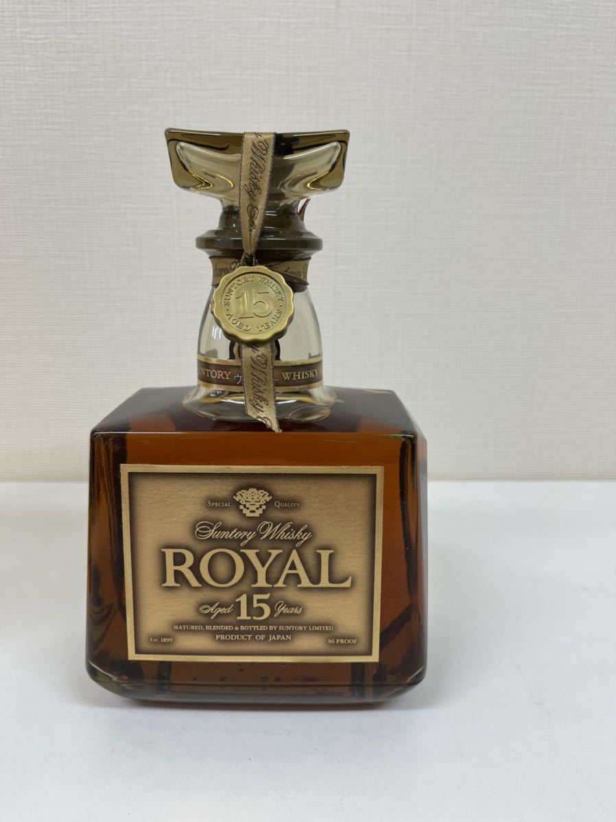 未開栓】SUNTORY サントリー ROYAL ローヤル 15年 ゴールドラベル