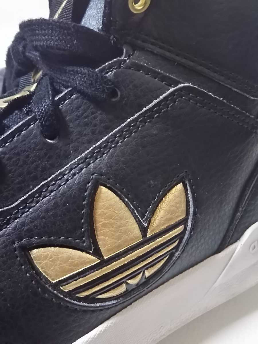 衝撃の一点物 限定復刻 名作ビッグトレフォイル アディダス ドロップ ステップmid高級レザースニーカー 絶版ブラック ゴールド 黒金27 5cm 27 5cm 売買されたオークション情報 Yahooの商品情報をアーカイブ公開 オークファン Aucfan Com