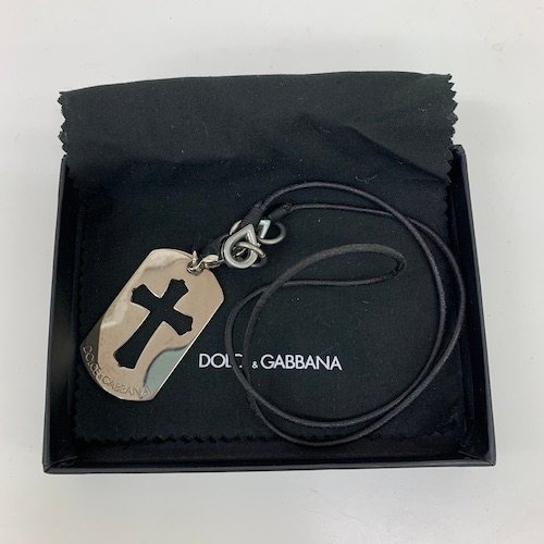 美品 ドルガバ ネックレス クロス 十字架 ペンダント アクセサリー  