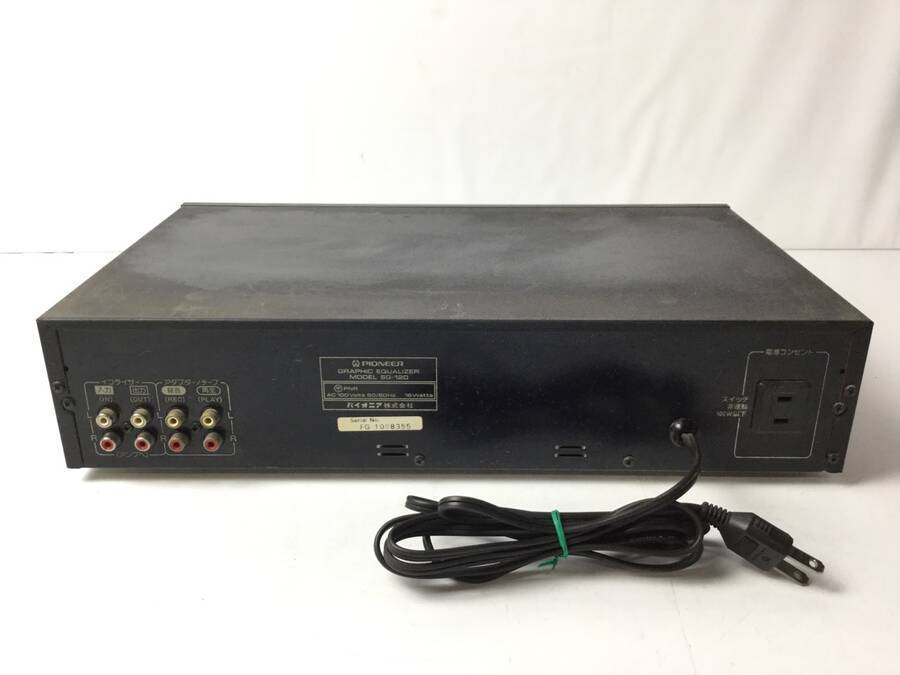 SG-120 グラフィックイコライザー パイオニア CPioneer 0 パイオニアメーカー PIONEER SG-120 グラフィックイコライザー◆現状品