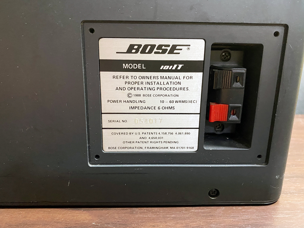 BOSE スピーカーシステム 101IT【動作確認済み】 BOSE 101IT ペア 現状