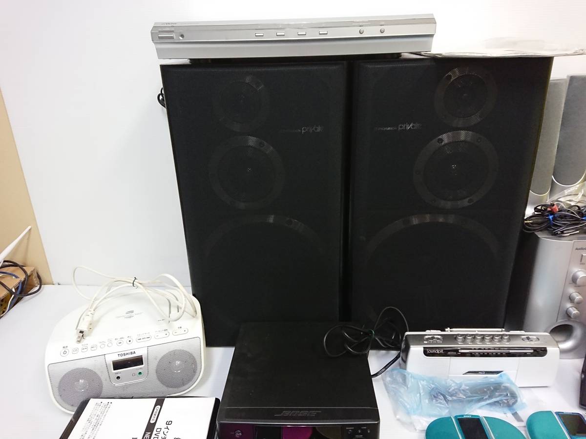 SANSUI 計38台まとめ ジャンク品 動作 AIWA⁄Sony⁄Panasonic など