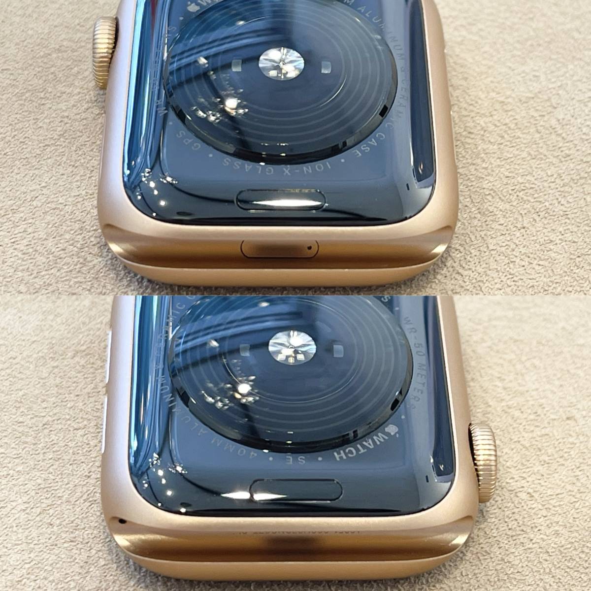 送料無料】極美品 Apple Watch SE GPSモデル 40mm MKQA3J/A ゴールド 
