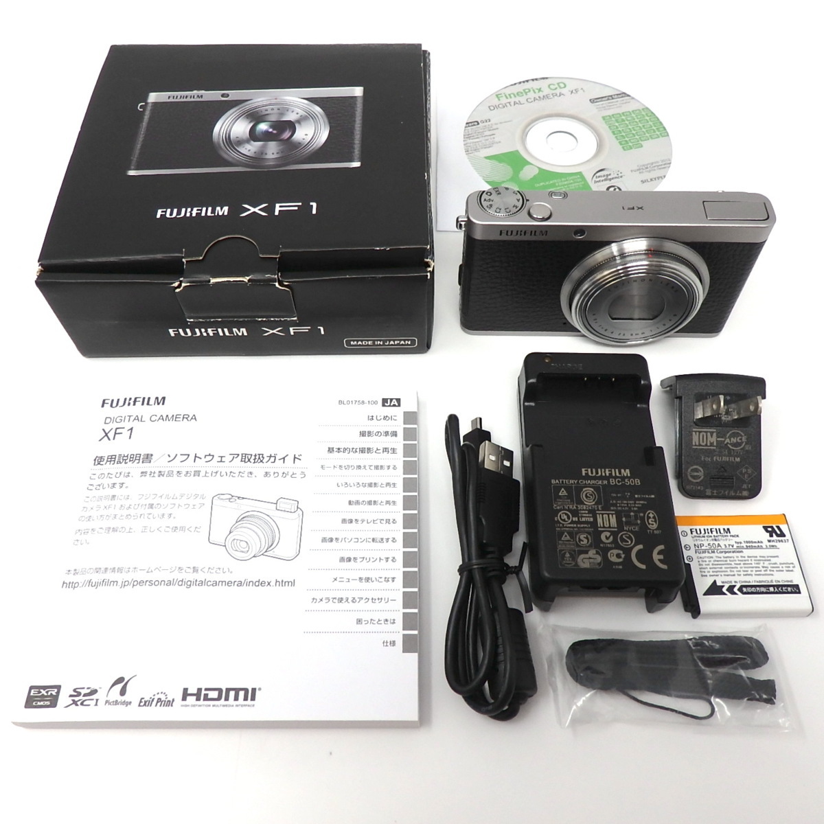 現状渡し品/外観美品】富士フイルム FUJIFILM XF1 ブラック ☆付属品完備☆
