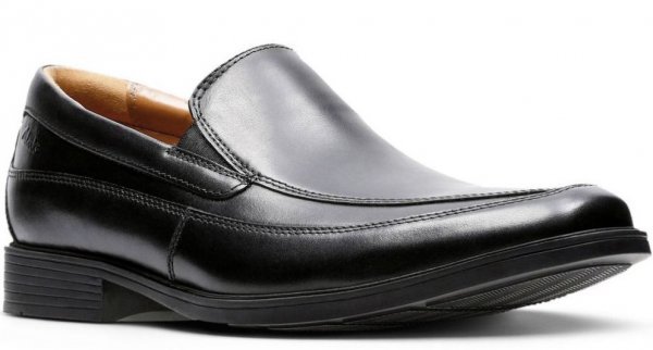 送料無料 Clarks 29cm ローファービジネス スリッポン ゴア ブラック