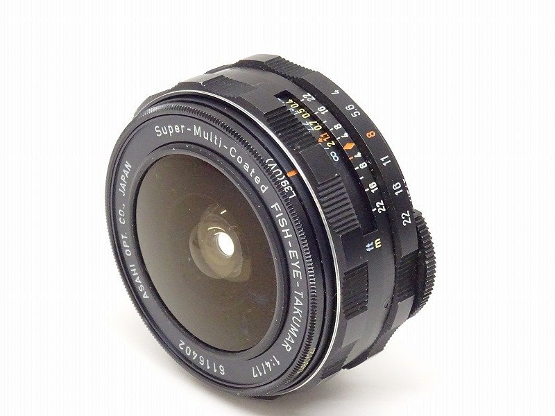 【大得価，お買い得】 PENTAX FISH-EYE-TAKUMAR 17mm F4 カメラレンズ 魚眼 広角 単焦点 M42マウント ペンタックス 011645002(ペンタックス)｜売買されたオークション情報、yahooの商品情報をアーカイブ公開 - オークファン ペンタックス