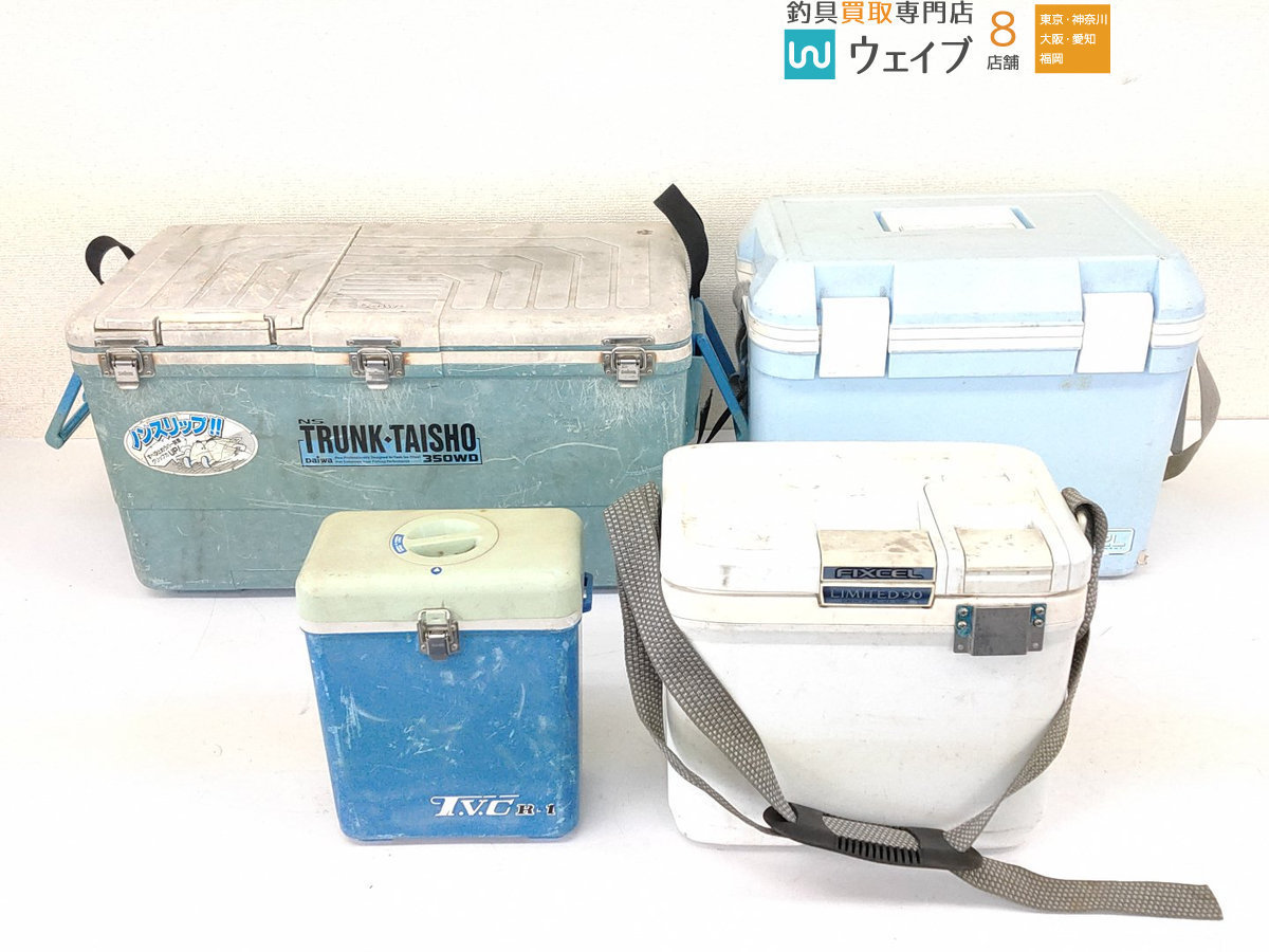 ダイワ Ns トランク大将 350wd シマノ フィクセル リミテッド90 Hf 009g 他 計4点 クーラーボックスセット ジャンク品扱い 30l 売買されたオークション情報 Yahooの商品情報をアーカイブ公開 オークファン Aucfan Com