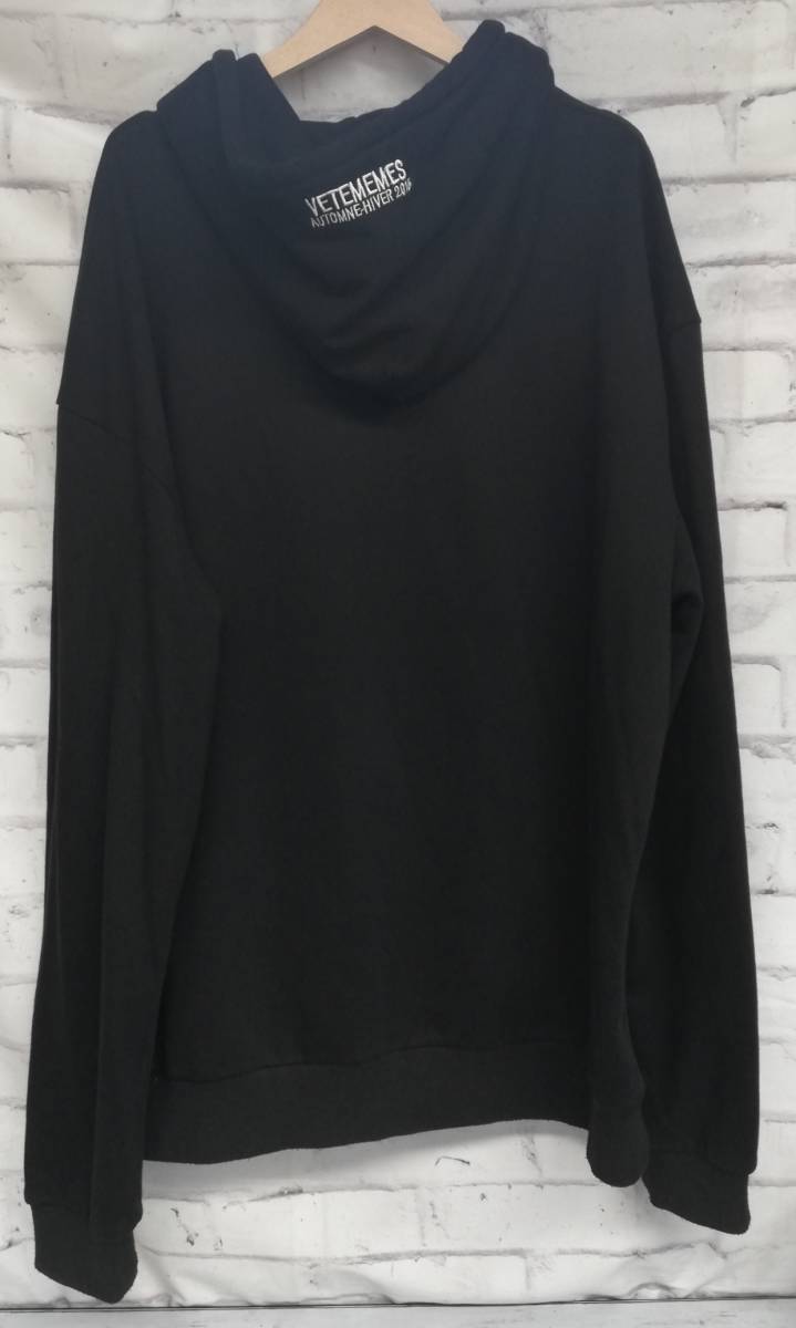 公式パロディ】Vetememes ヴェトモン METAL HOODIE フーディーパーカー 