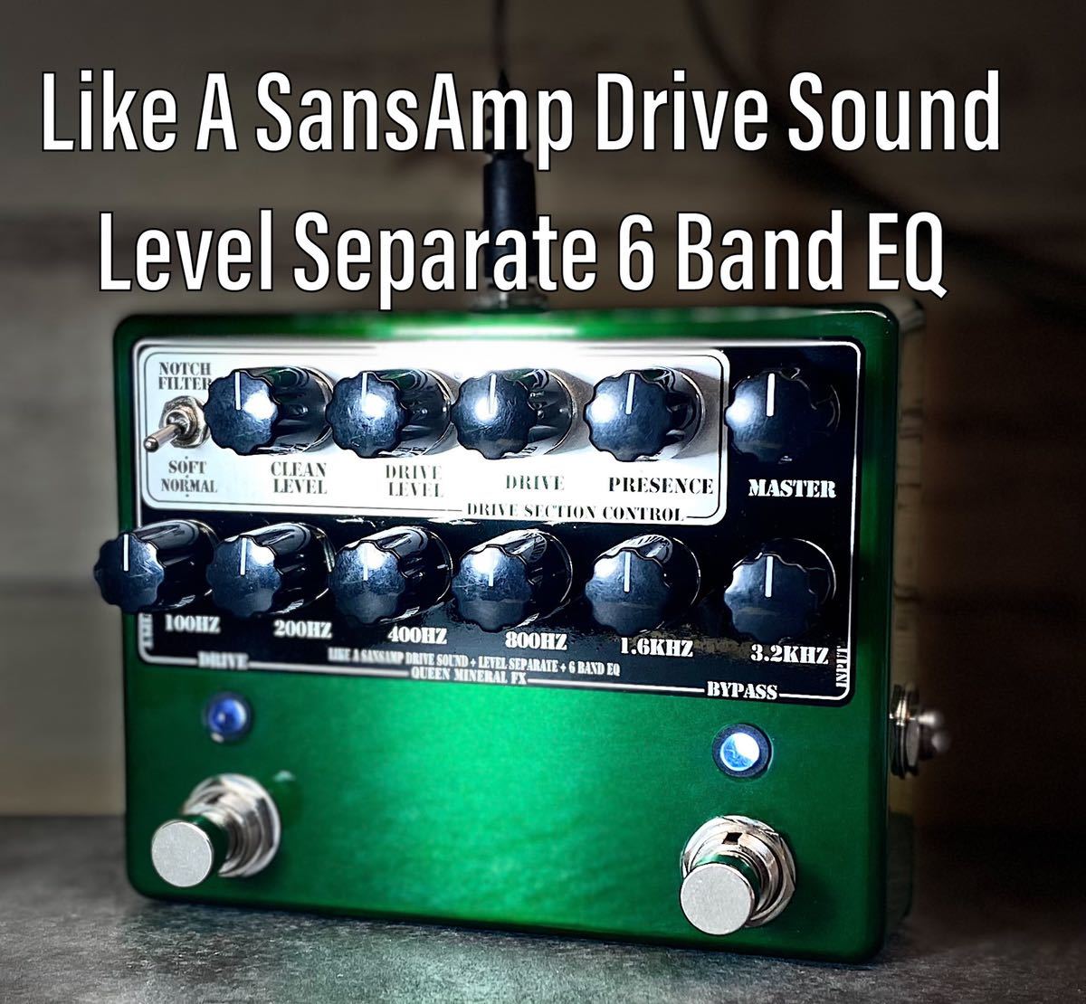 0 Bass Tech Driver DI SansAmp Pedal V2 NYC Programmable
