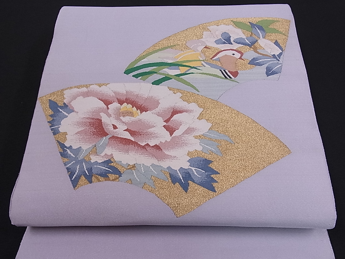 新作入荷，限定セール 平和屋着物 爪掻き本綴れ 八寸名古屋帯 地紙重ね鴛鴦花文 金糸 逸品 tx819(仕立て上がり)｜売買されたオークション情報、yahooの商品情報をアーカイブ公開 - オークファン 仕立て上がり