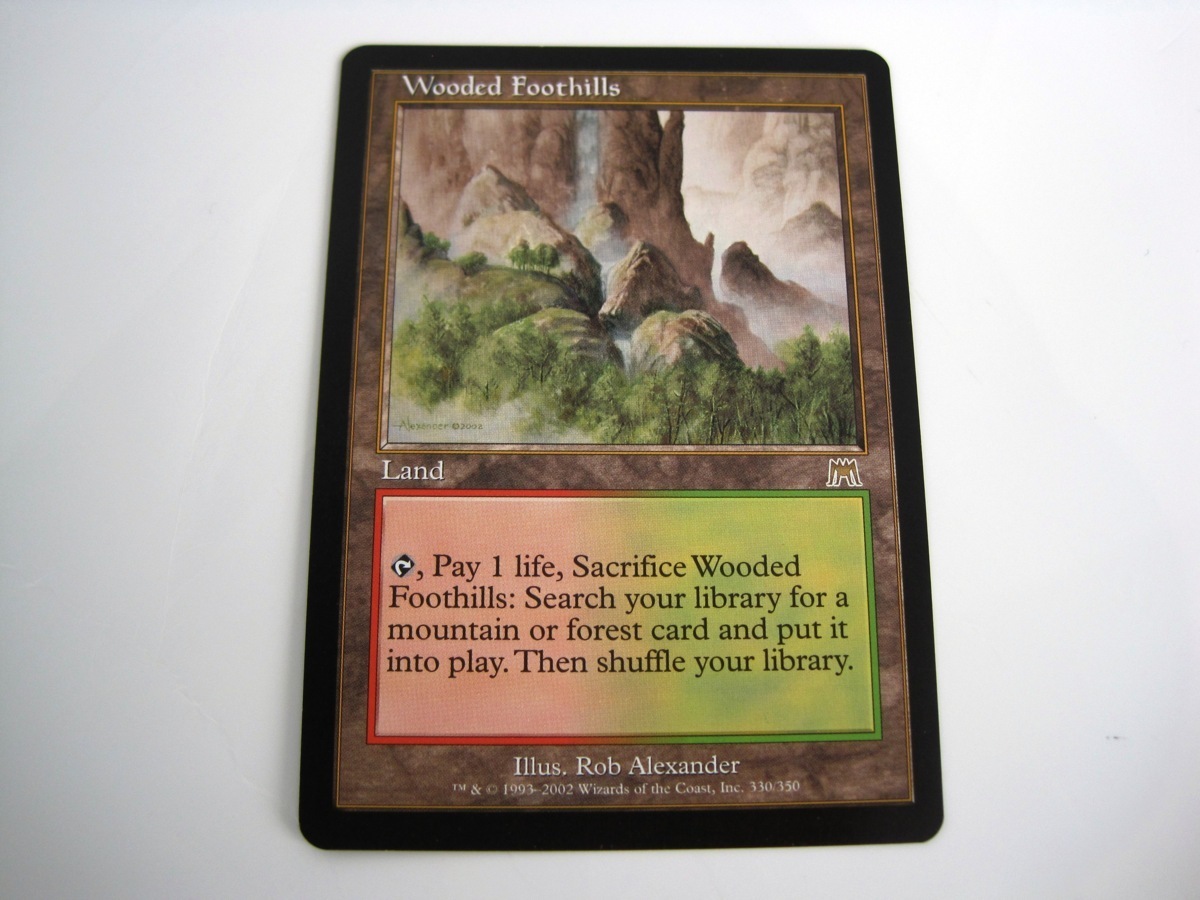 ○Magic: The Gathering マジック MTG 樹木茂る山麓 / Wooded
