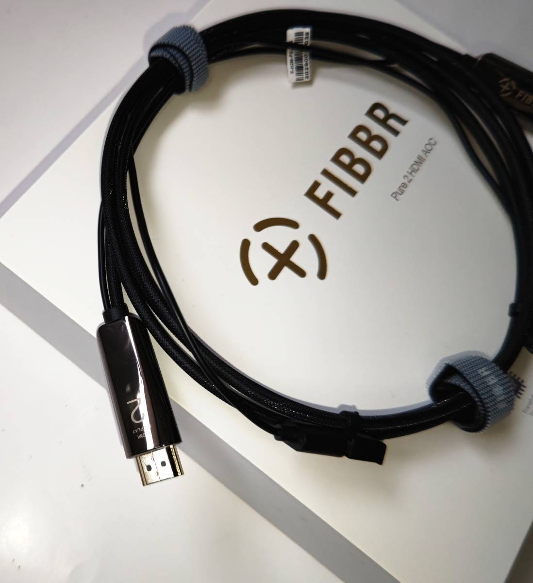 FIBBRフィバーPURE2光変換式4K対応HDMIケーブル 24Gbps 美品 曲げに