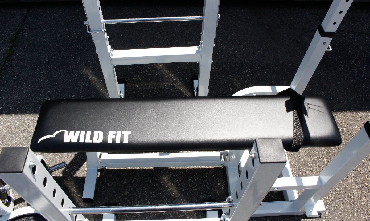○【中古現状】WILD FIT ベンチプレス トレーニングジムセット 