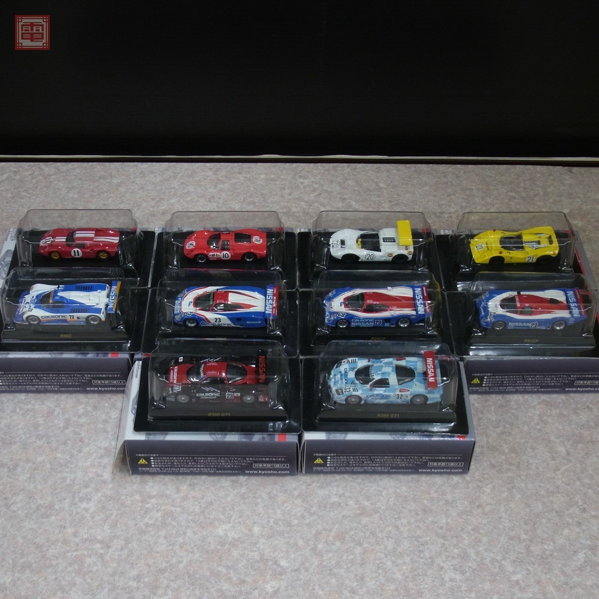 KYOSHO 1/64 ニッサンレーシングカーコレクション 全10種セット おもちゃ