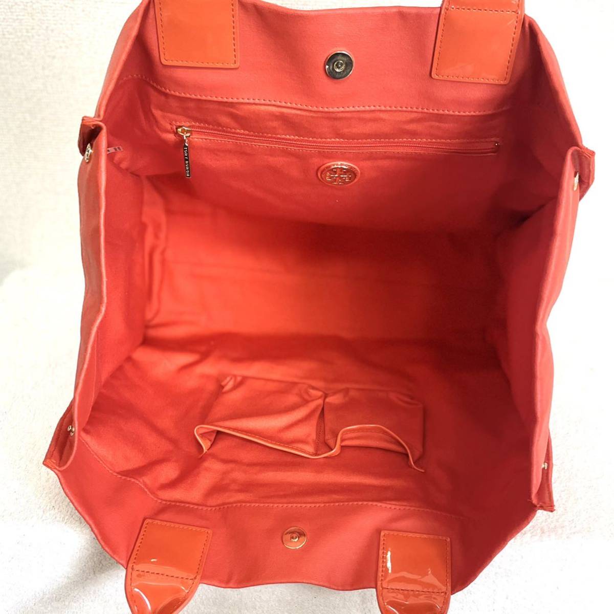1円スタート！ 超美品 TORY BURCH トリーバーチ トートバッグ ロゴ 