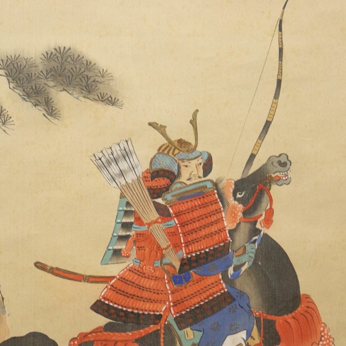 764 模写 川辺御楯 武者図 葵の紋章入り 幕末の日本画家 大和絵 人物 菩薩 売買されたオークション情報 Yahooの商品情報をアーカイブ公開 オークファン Aucfan Com