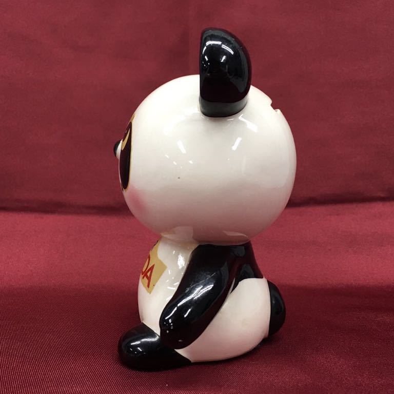 SU□① 内藤ルネ パンダ 貯金箱 RUNE MR PANDA 陶器製 人形 高さ12.5cm