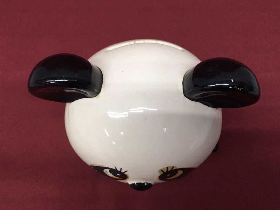 SU□① 内藤ルネ パンダ 貯金箱 RUNE MR PANDA 陶器製 人形 高さ12.5cm