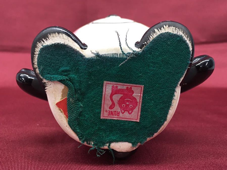SU□① 内藤ルネ パンダ 貯金箱 RUNE MR PANDA 陶器製 人形 高さ12.5cm