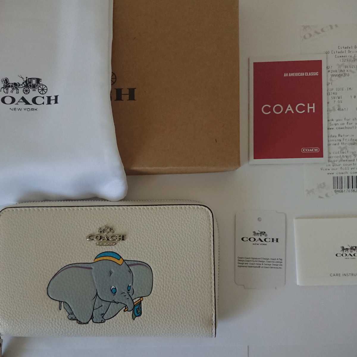 1円スタート【新品-未使用】コーチ COACH コーチ×ディズニー コラボ 