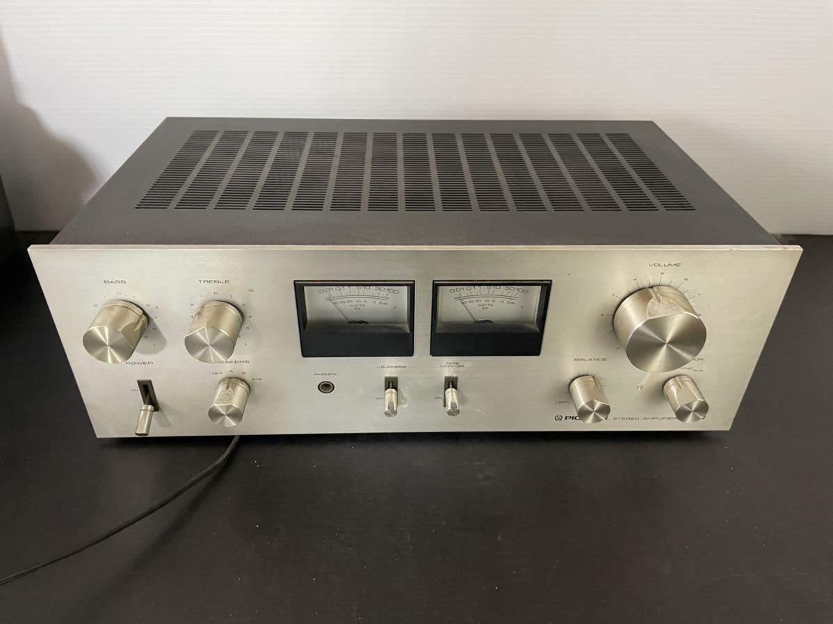 【名機】Pioneer SA-7600 プリメインアンプ 左右独立メーター プリメインアンプ SA-7600 Pioneer 通電確認済み パイオニア PIONEER