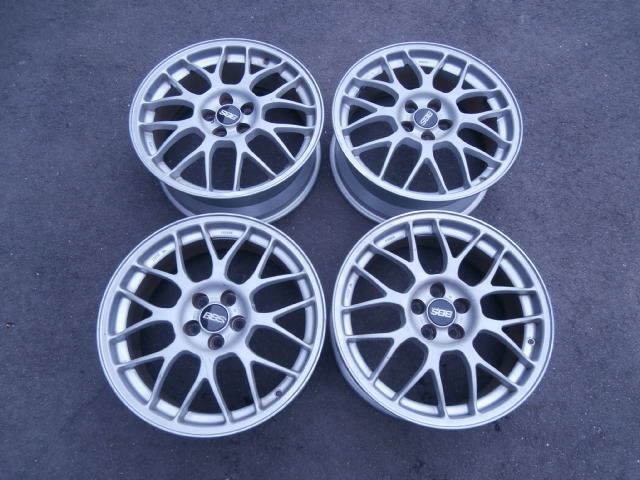 スバル純正 ? STI BBS 17インチ RG345 7J +48 ピッチ100 5穴 4本セット 