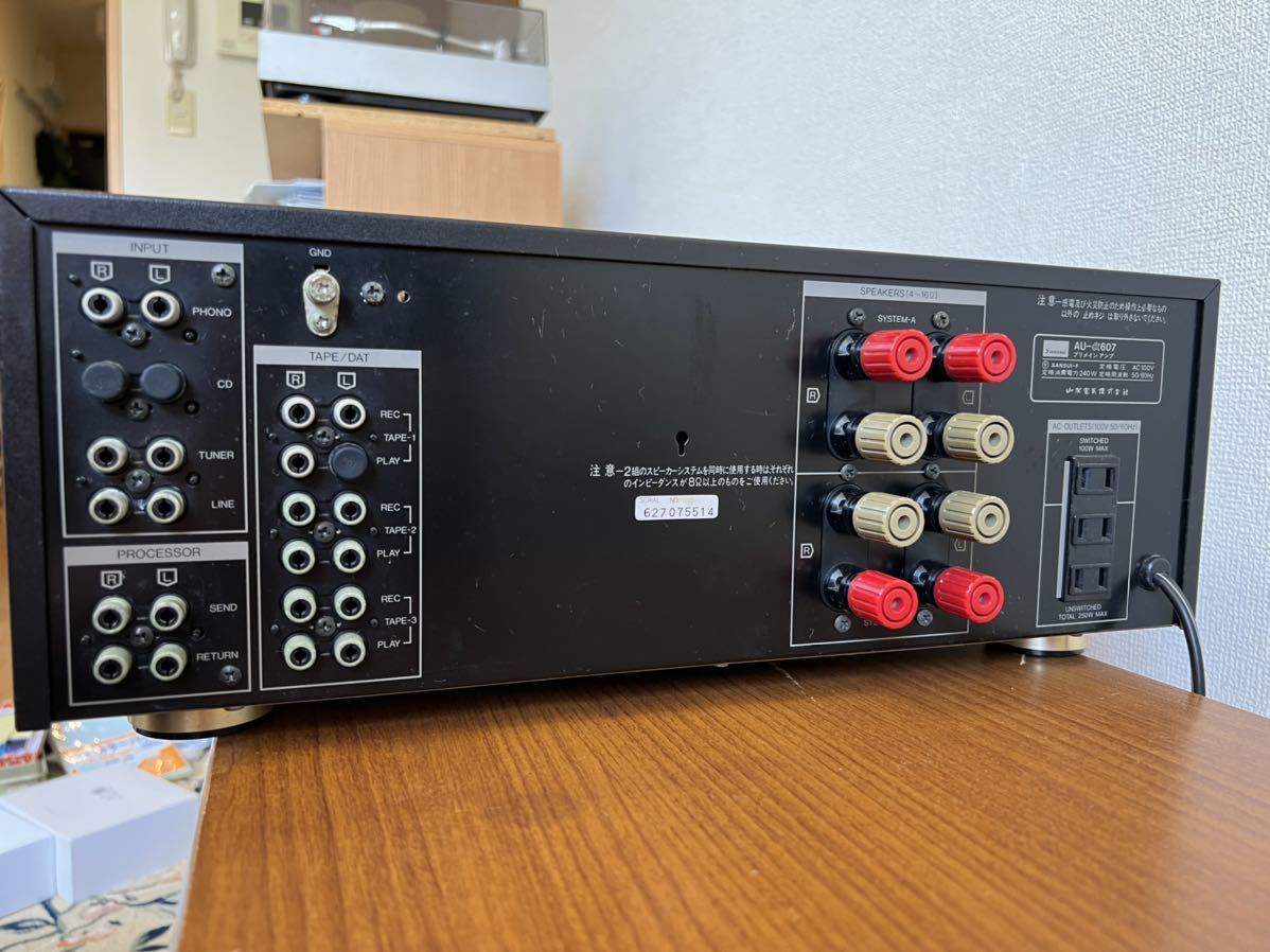 イサオ　Sansui AU-α607プリメインアンプ ブラック イサオ様専用 Sansui AU-α607プリメインアンプ ブラック イサオ Sansui