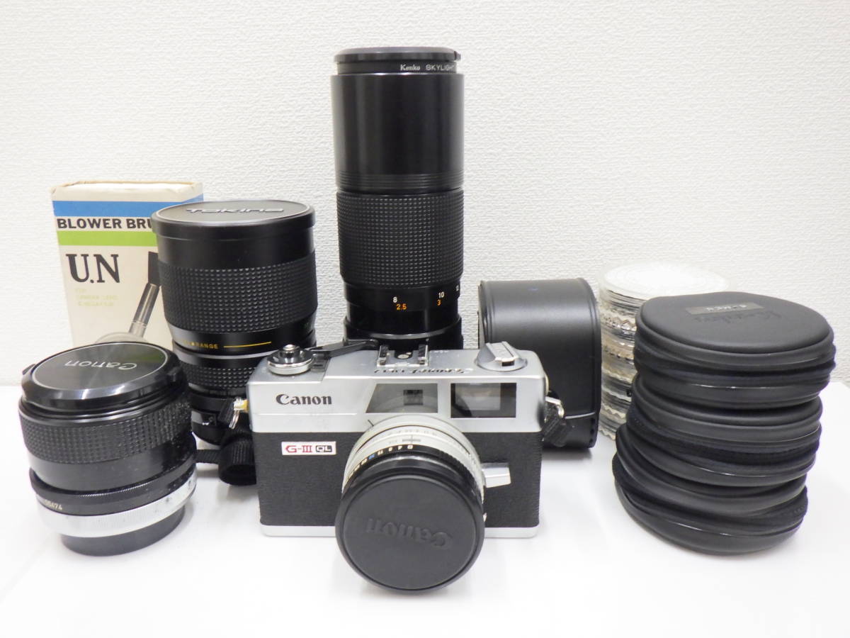 1605【おまとめセット】Canon canonet キャノネット Q17 G-3 QL ハードケース レンズ アクセサリ Canon Canonet Q17