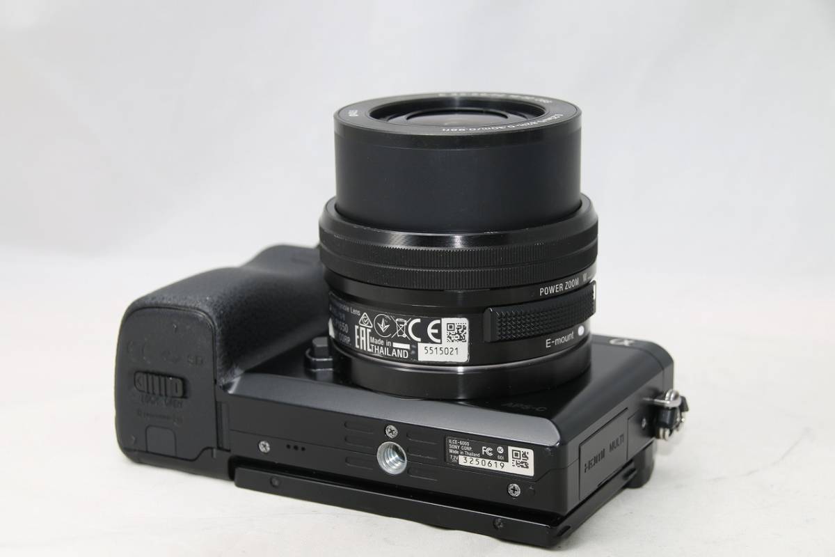 美品☆SONY α6000 ソニー パワーズームレンズキット E PZ 16-50mm F3.5 