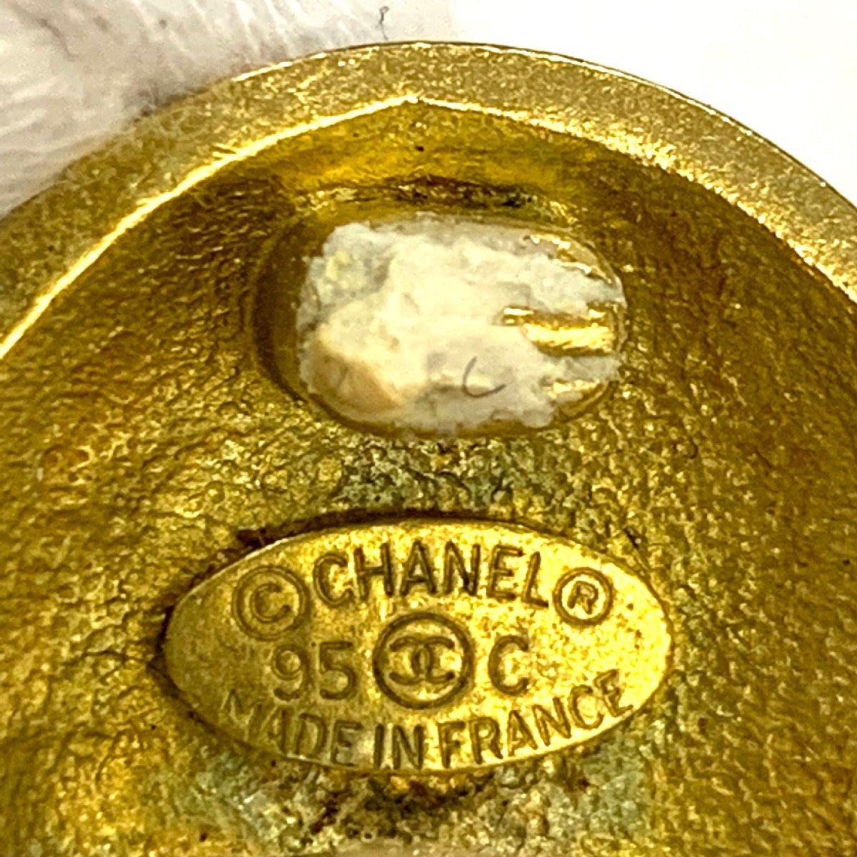 ココマーク シャネル CHANEL ラウンド イヤリング 95P - ヴィンテージ 