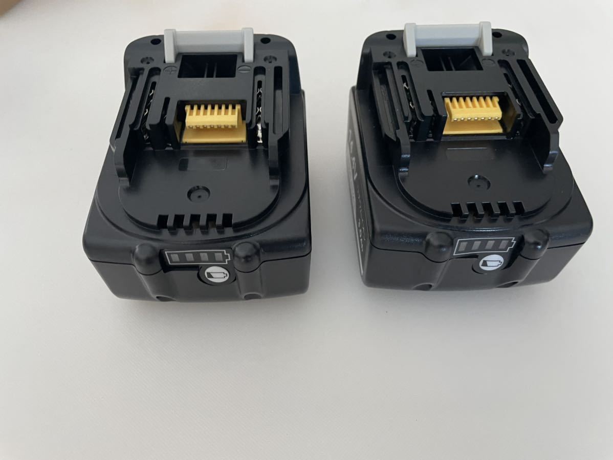 ★ マキタ BL1430B 互換 バッテリー 残量表示付き 14.4V 3.0Ah BL1440 BL1450 BL1460 など対応 純正充電器対応【2個セット】