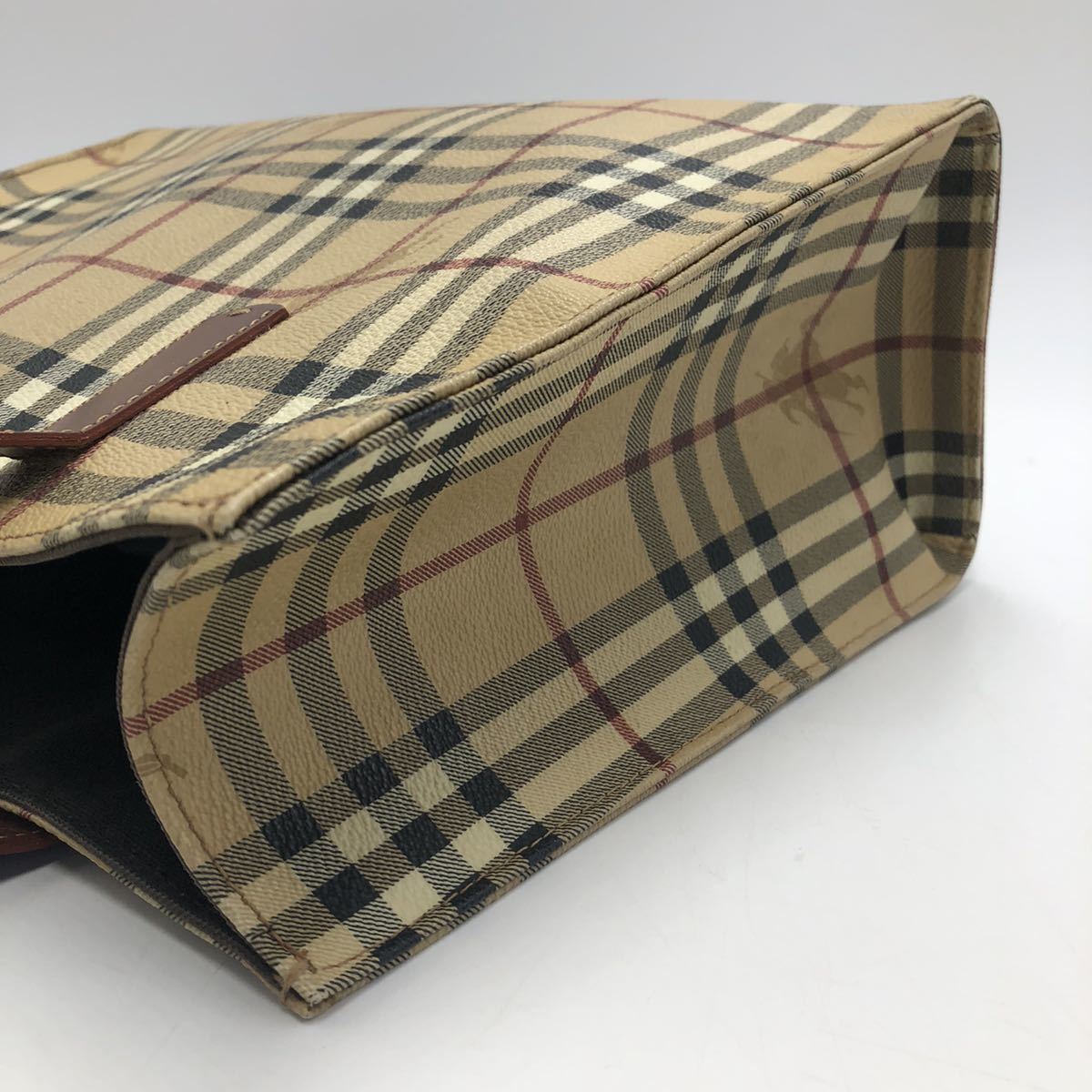 1円《ほぼ未使用・タグ付き》 BURBERRY ハンドバッグ ノバチェック 