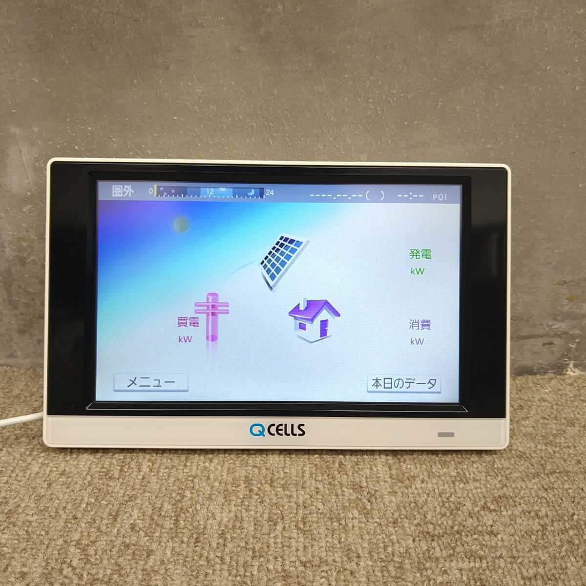 太陽光発電モニター HQJP-MC-A2 QCELLS Qセルズ カラーモニター(電材 