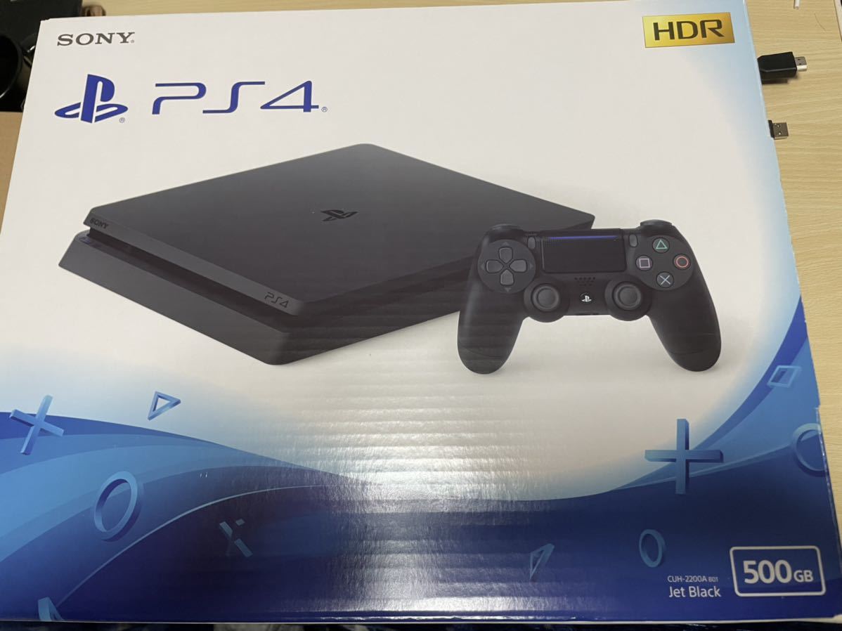 【1円スタート】PS4本体 プレイステーション4 ジェットブラック 500GBジェット・ブラック CUH-2200A プレステ4 初期化・動作確認済み