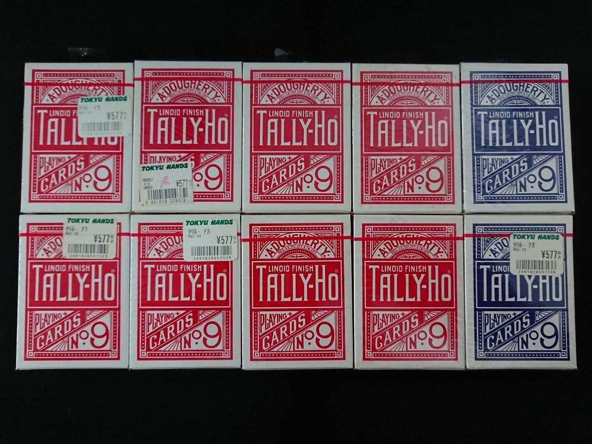  《I10000》【手品】TALLY-HO★タリホー★CIRCLE BACK★10点セット★まとめ売り★トランプ★カード★デック★ジャンク★レア★マジック★