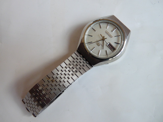 CITIZEN シチズンCOSMOTRON 2点まとめ カットガラス レトロデザイン 