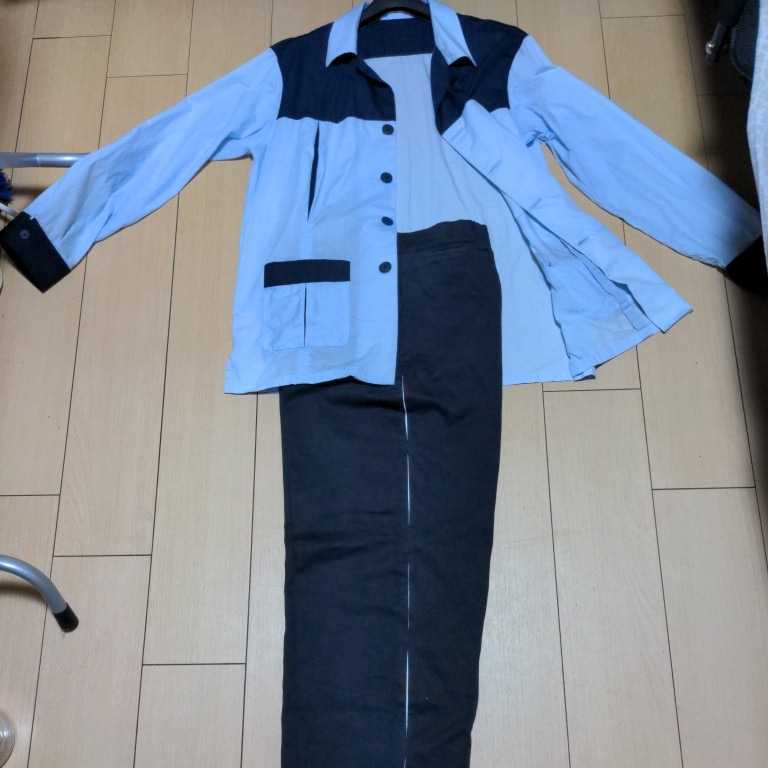 ハンドメイドナッソーシャツジャケット。クリームソーダ、ピンク 