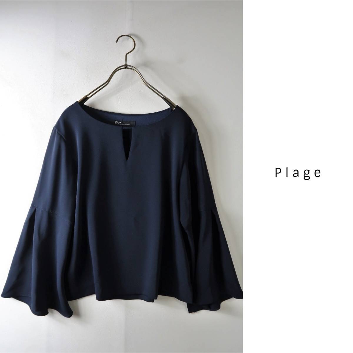 プラージュ Plage☆洗える ベルスリーブ ブラウス 日本製☆Y-M 2648 