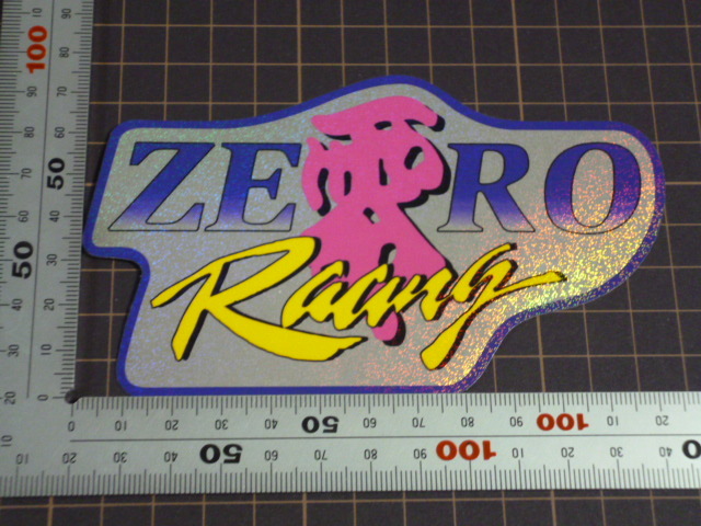 零 ZERO Racing ステッカー (チャンバー 用 耐熱/127×76mm) ゼロ 