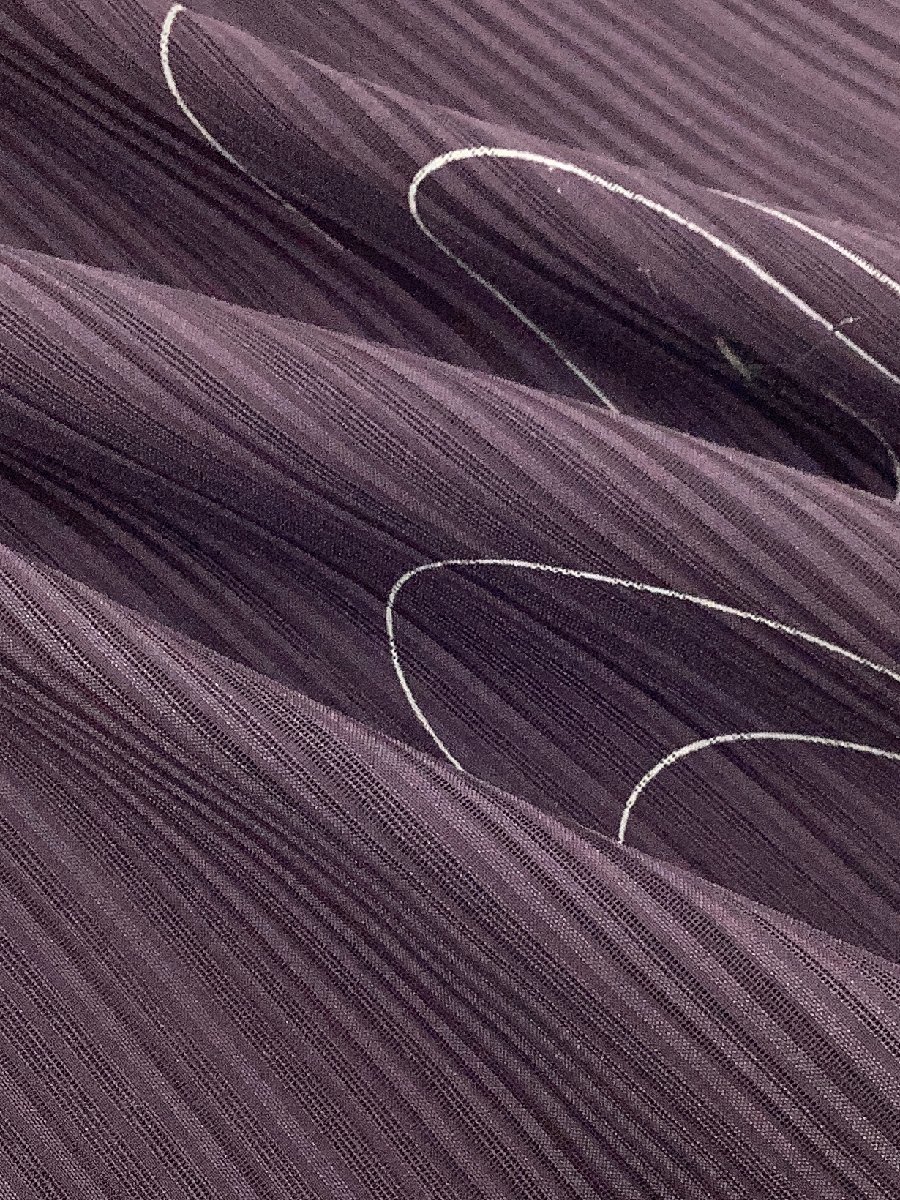 きものcocon★小紋★絽/夏着物/単衣/身丈162/裄68/正絹/紫系【4-27-3K-1262-i】 絽 小紋単衣 夏着物 [夏きもの] 小紋着物単品ダスティカラー 特選絽江戸小紋