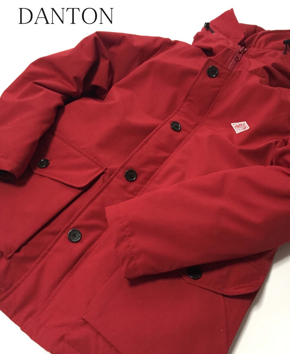 DANTON ワークジャケット レッド サイズ42 □ ダントン DANTON Vetements de Travail ダウンコート サイズ42
