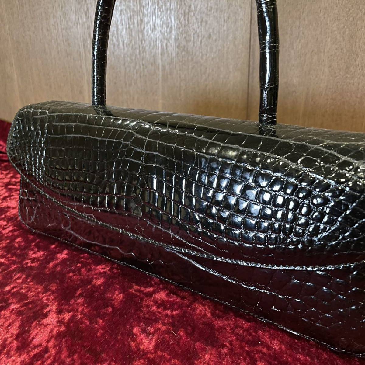 1円○極美品，定価50万超○GRE JRA認定タグ グレ クロコダイル トート 